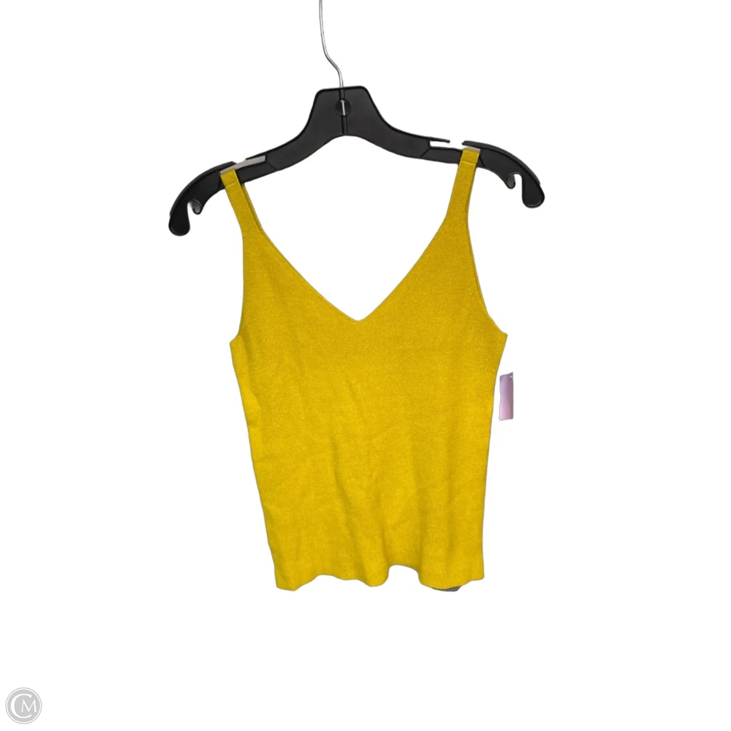 Top Sleeveless By Loft In Yellow, Size: S