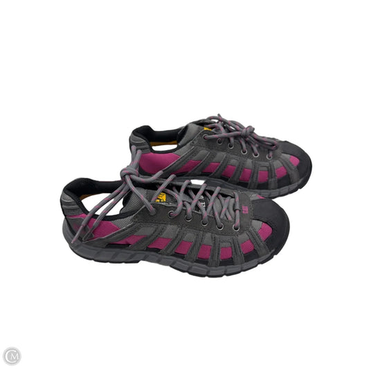 Shoes Athletic By Clothes Mentor In Grey & Purple, Size: 6.5
