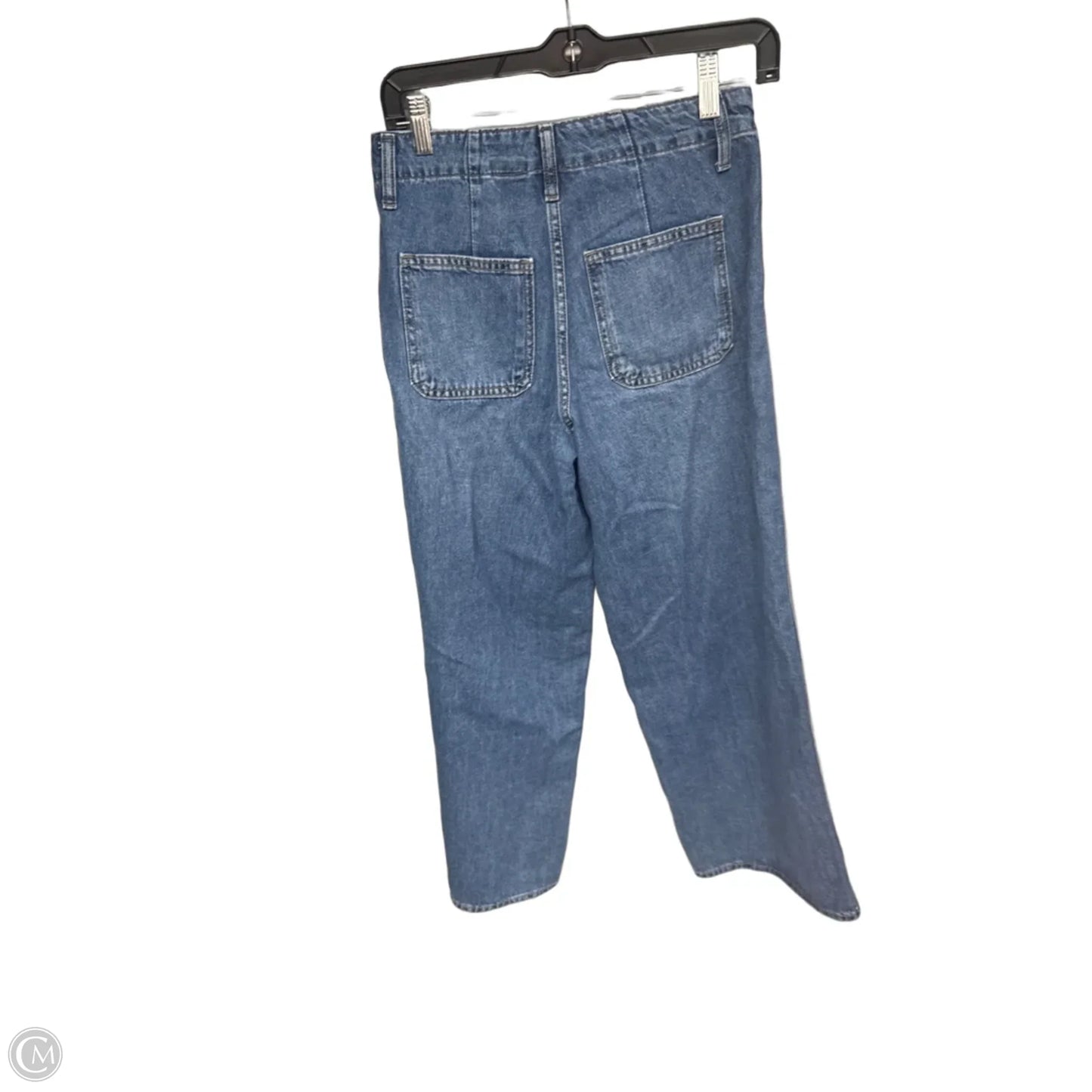 Jeans Wide Leg By Old Navy In Blue Denim, Size: 0p