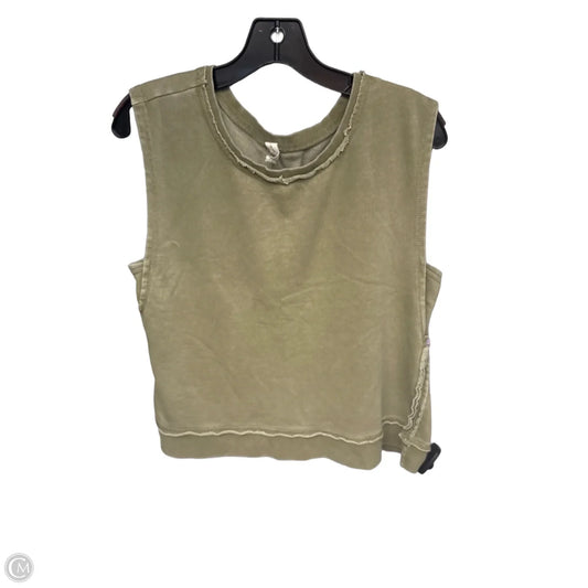 Top Sleeveless By Daily Practice By Anthropologie In Green, Size: L