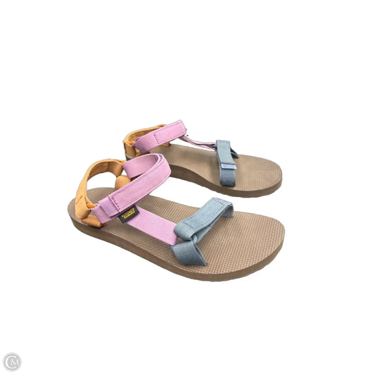 Sandals Flats By Teva In Blue & Purple, Size: 9
