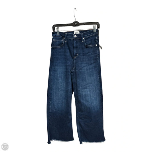 Jeans Wide Leg By Citizens Of Humanity In Blue Denim, Size: Xs