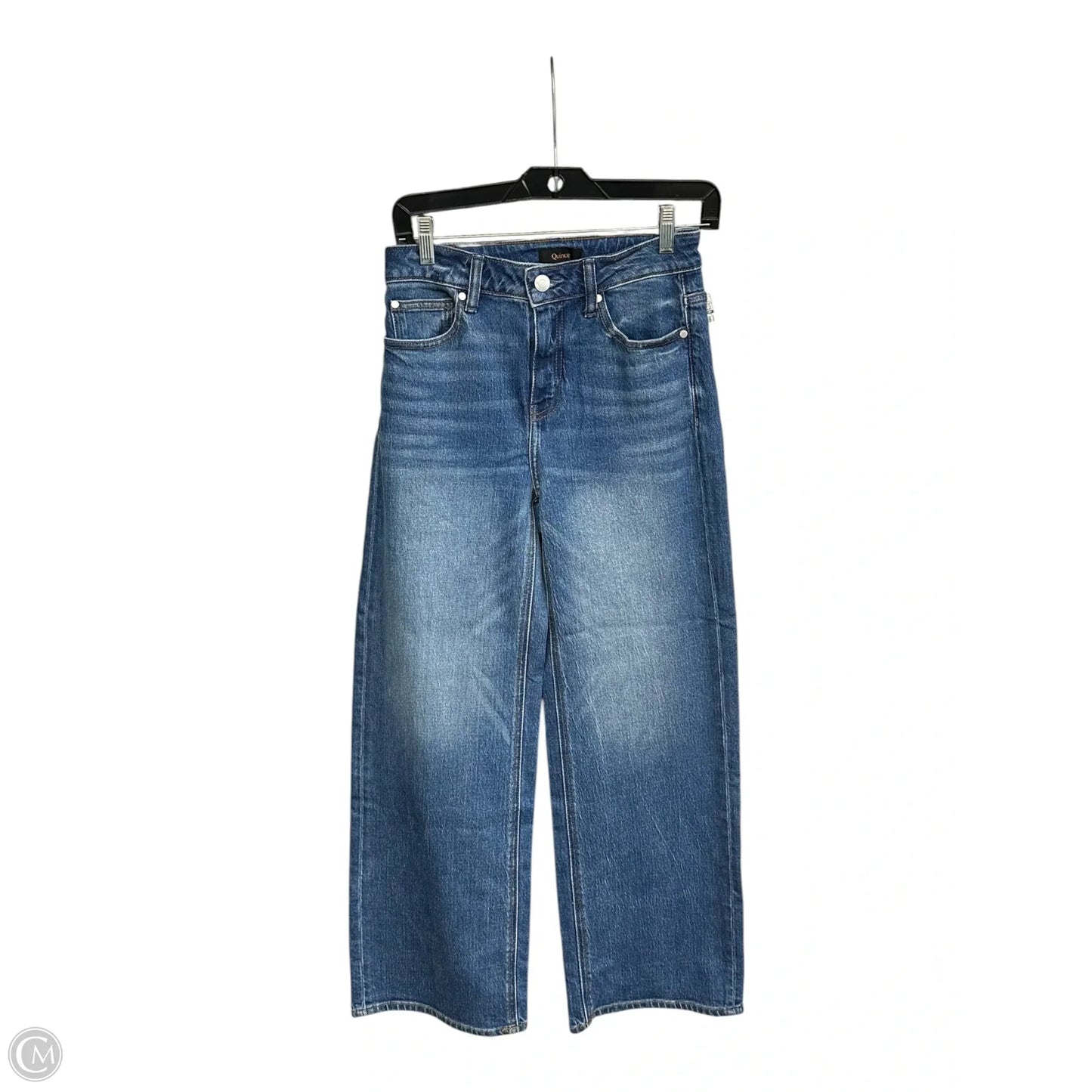 Jeans Wide Leg By Quince In Blue Denim, Size: 26