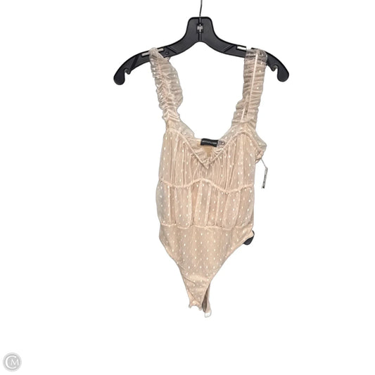 Bodysuit By Pretty Little Thing In Beige, Size: 2