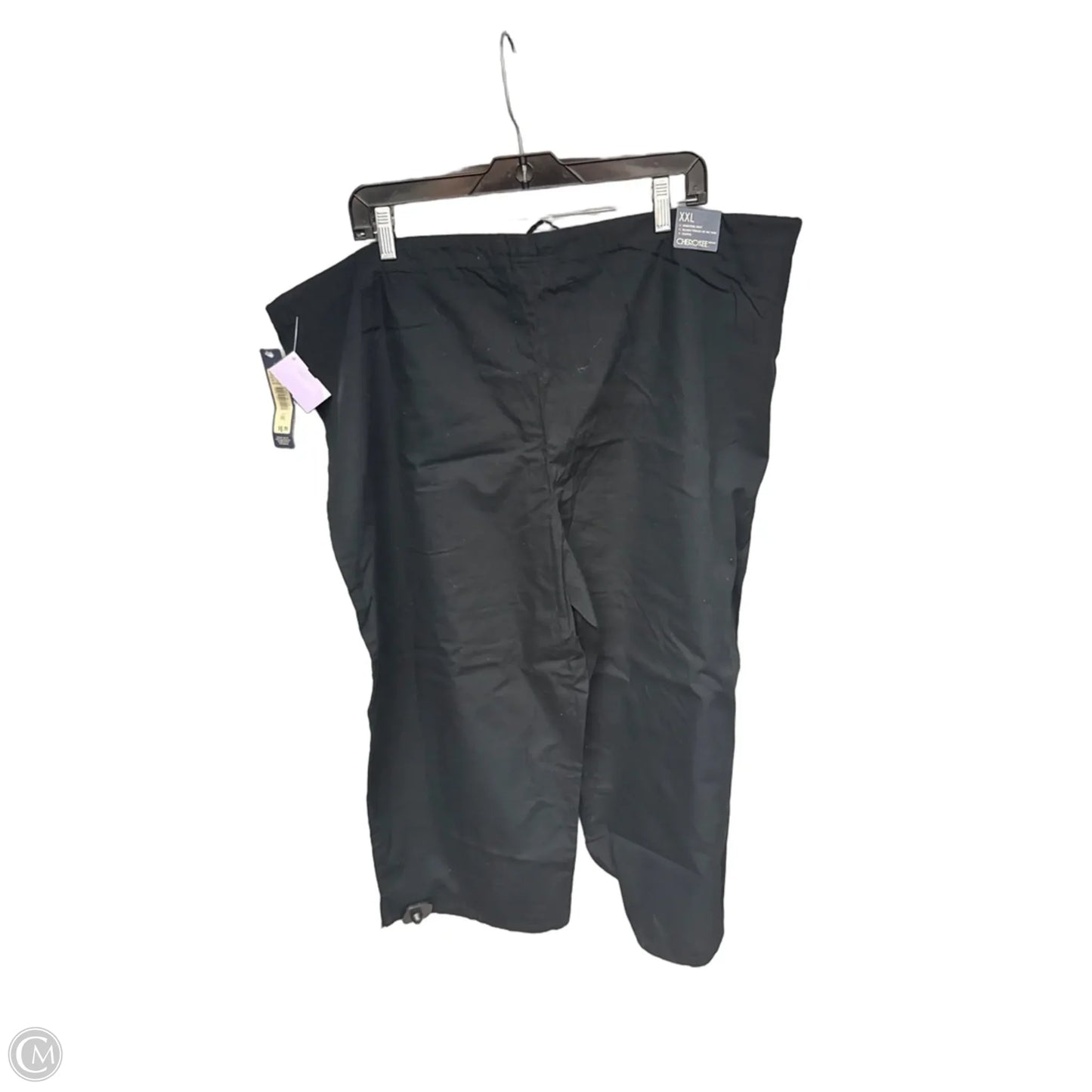 Capris By Cherokee In Black, Size: Xxl
