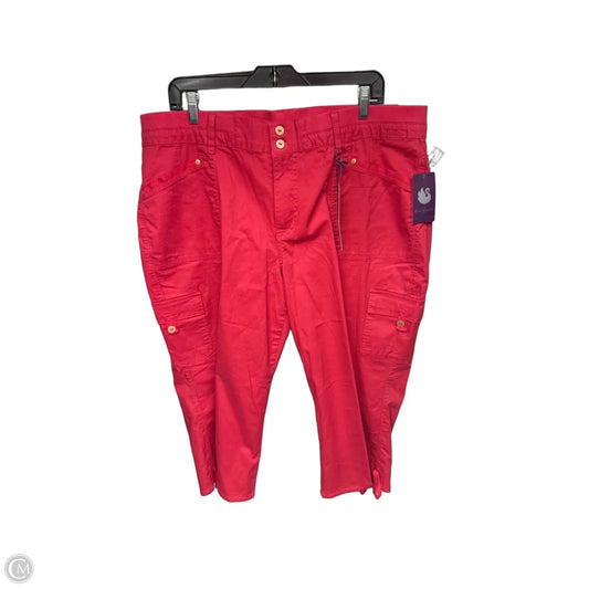 Capris By Gloria Vanderbilt In Pink, Size: 16