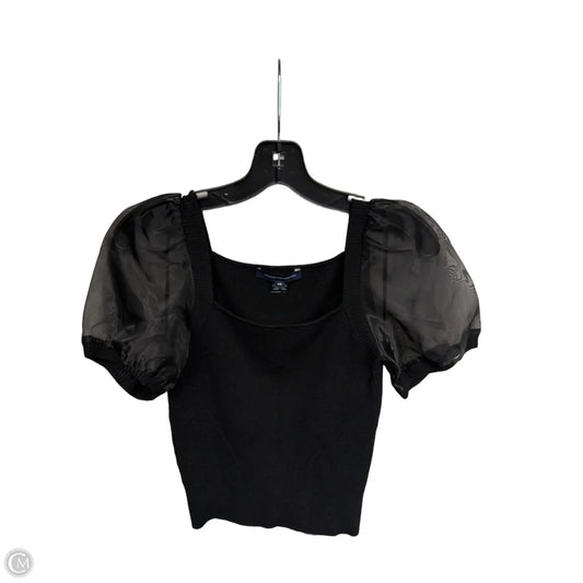 Top Short Sleeve By French Connection In Black, Size: Xs