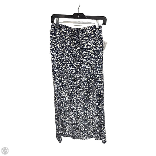 Skirt Maxi By Melrose And Market In Blue & Cream, Size: Xs