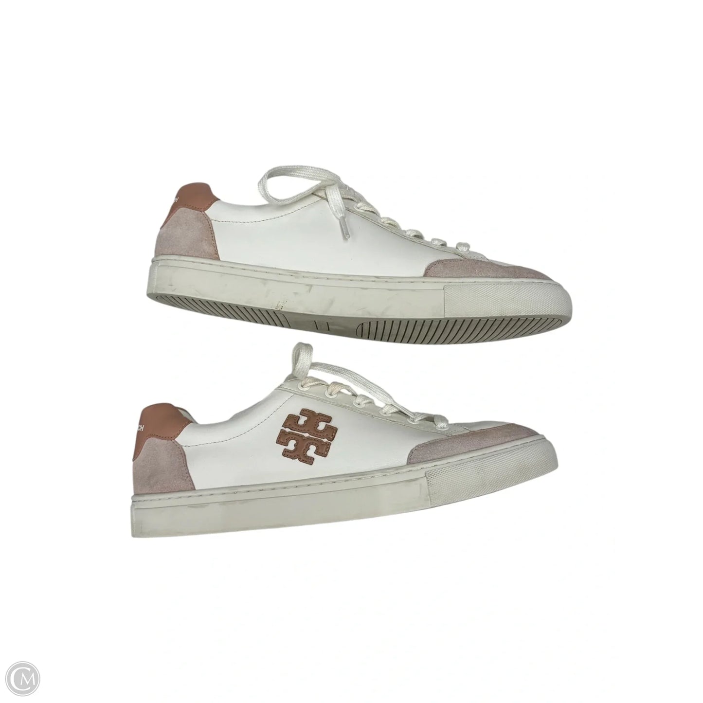 Shoes Designer By Tory Burch In Pink & White, Size: 11