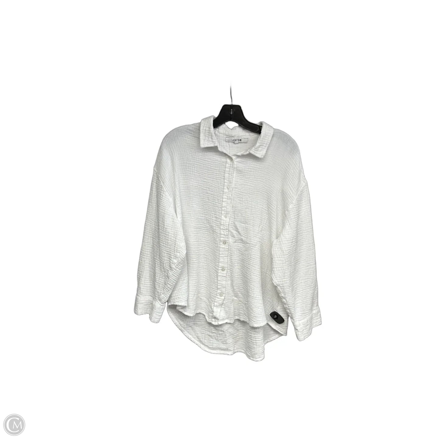 Top Long Sleeve By Joes Jeans In White, Size: Xl