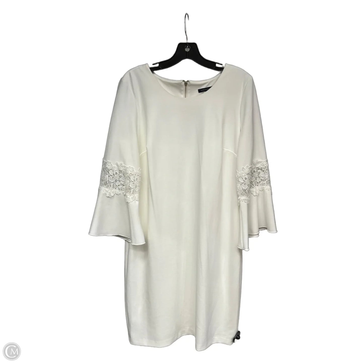 Dress Party Midi By Tommy Hilfiger In White, Size: 14