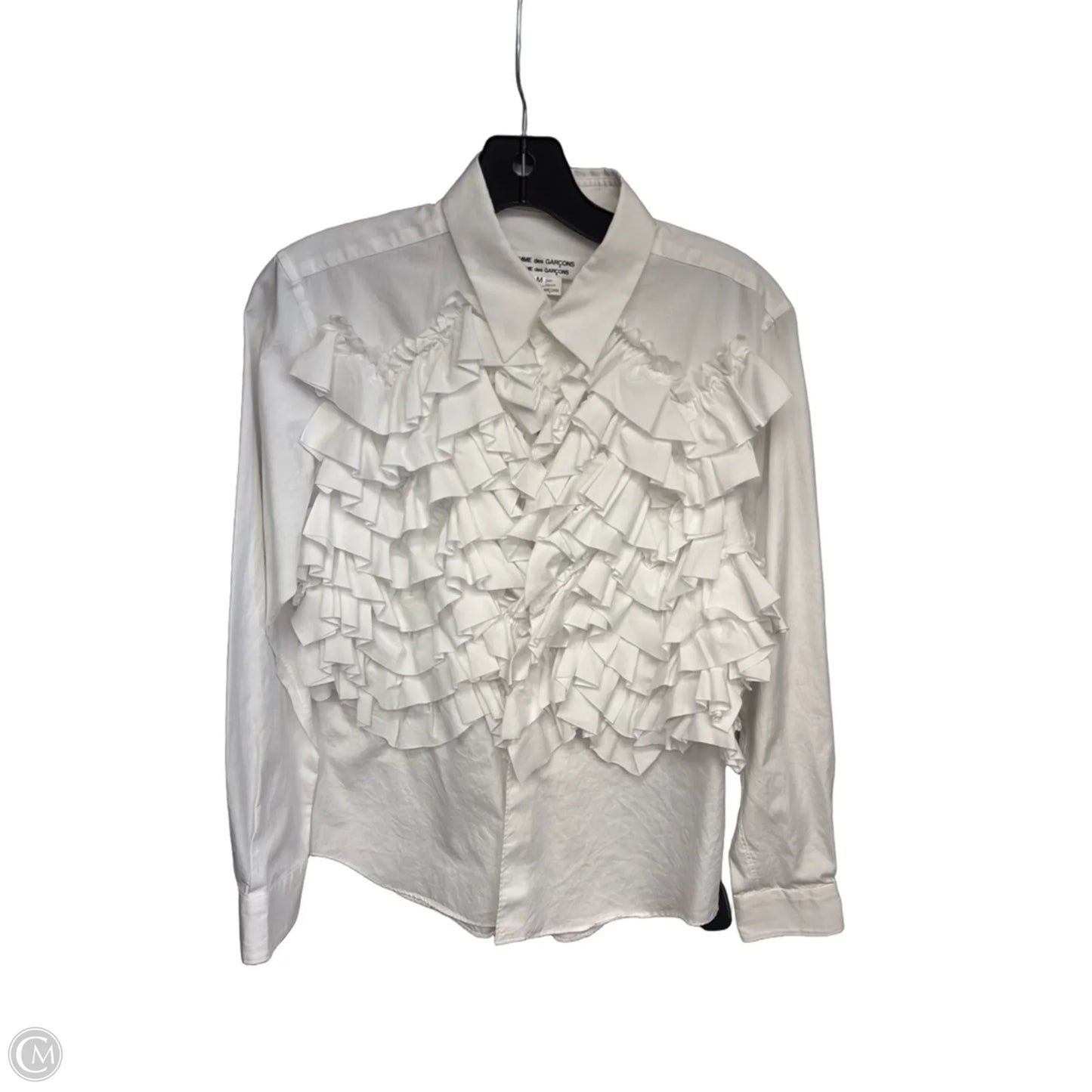 Top Long Sleeve By Cmc In White, Size: M