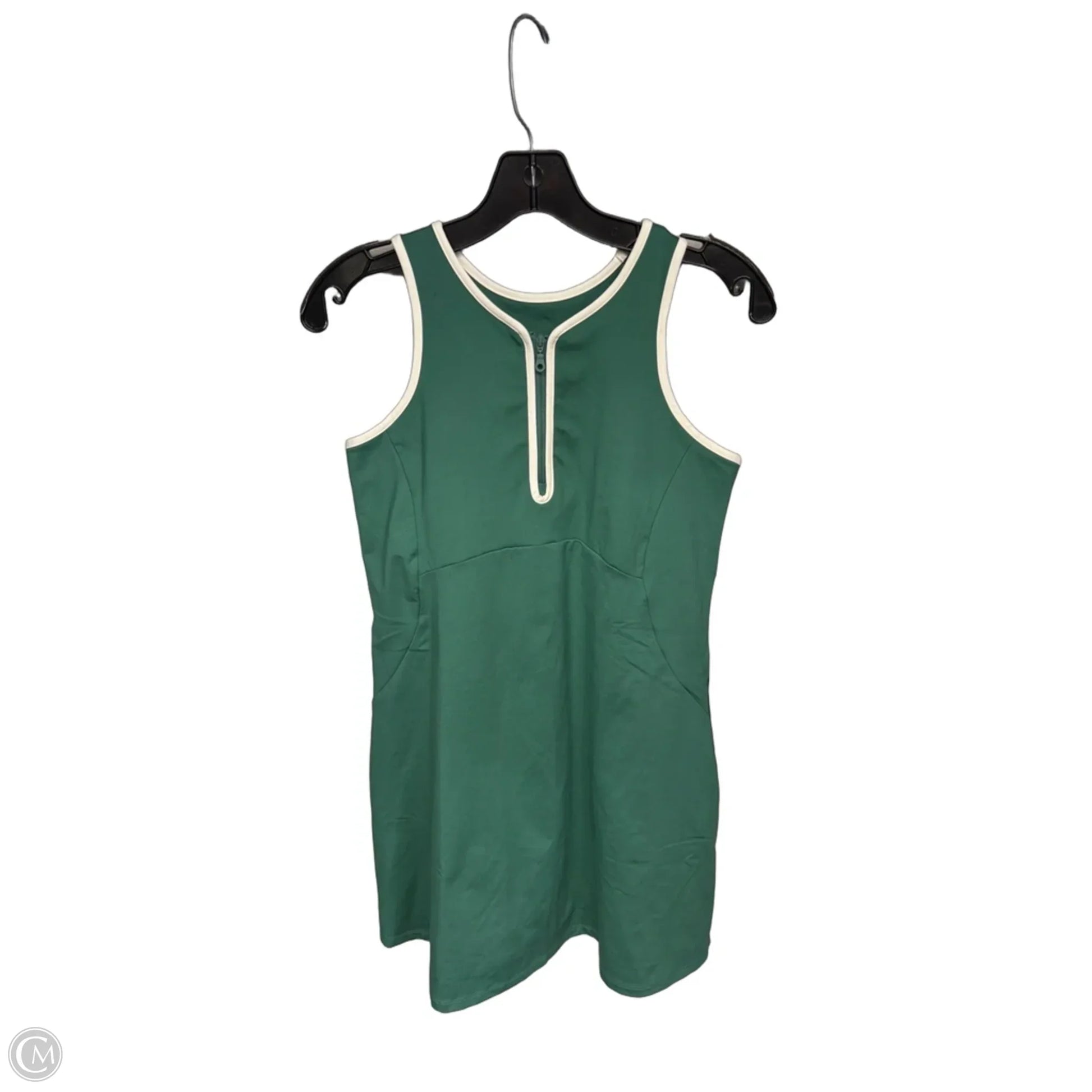 green and white athletic dress AS REVIVAL | Center Court Athletic Dress | SPRING-BUD | Material: 78% Polyester, 22% Spandex