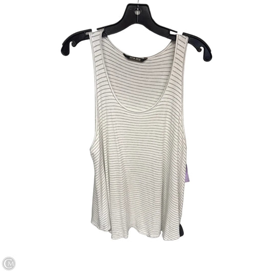 Top Sleeveless By Peyton Jensen In Striped Pattern, Size: L