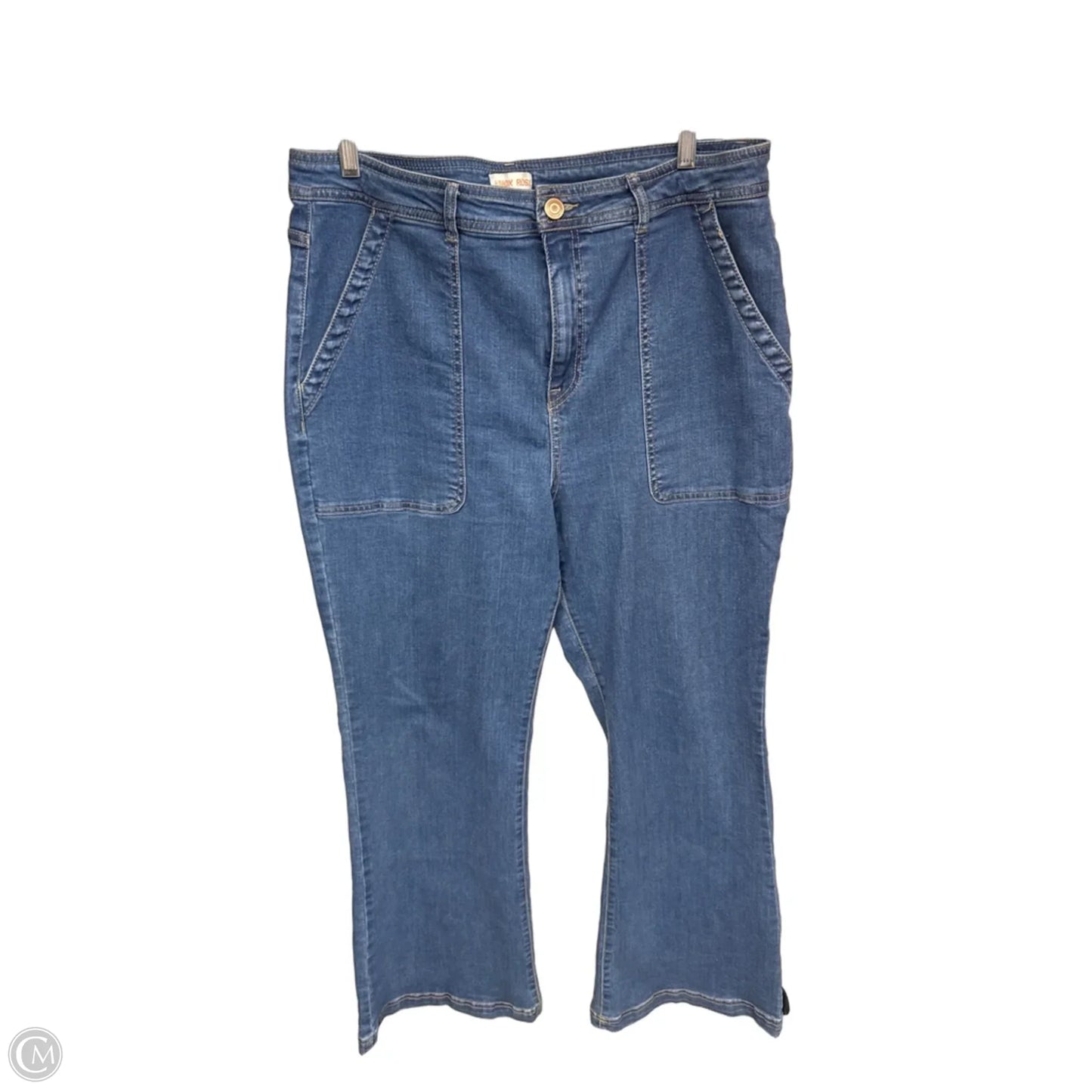 Jeans Flared By Knox Rose In Blue Denim, Size: 16