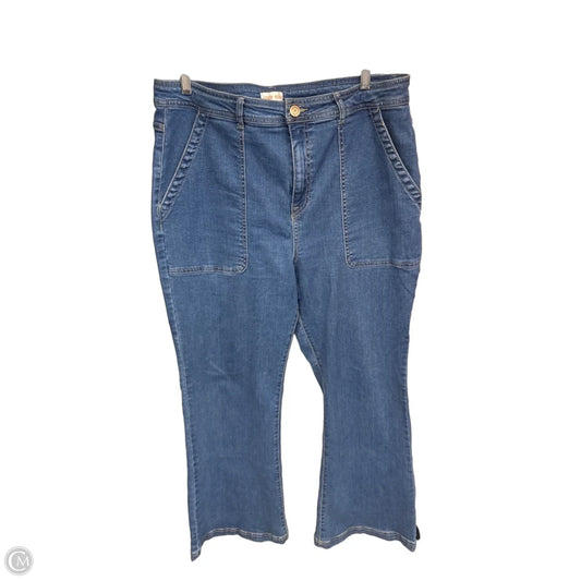 Jeans Flared By Knox Rose In Blue Denim, Size: 16