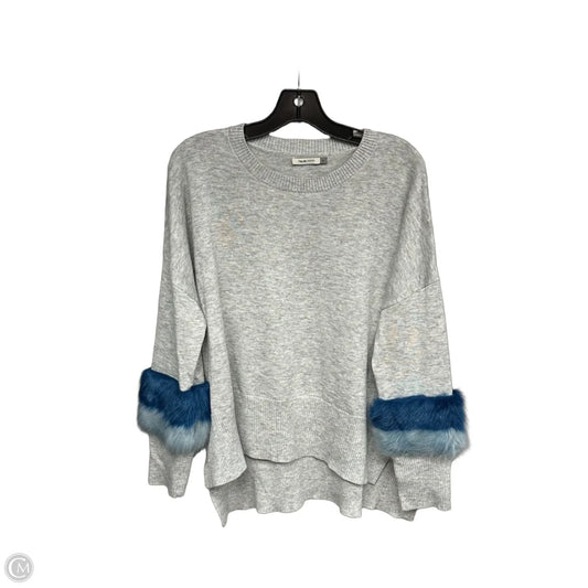 Sweater By Cmc In Blue & Grey, Size: L