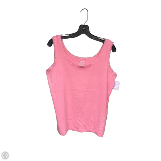 Top Sleeveless By Jones New York In Pink, Size: 1x