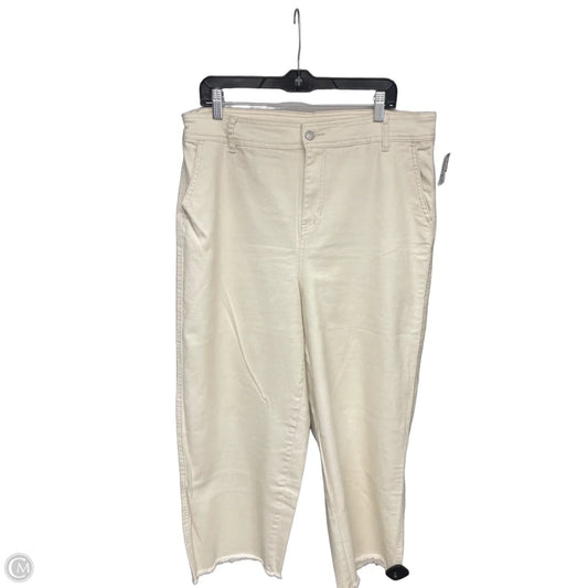 Jeans Wide Leg By And Now This In Cream Denim, Size: 14