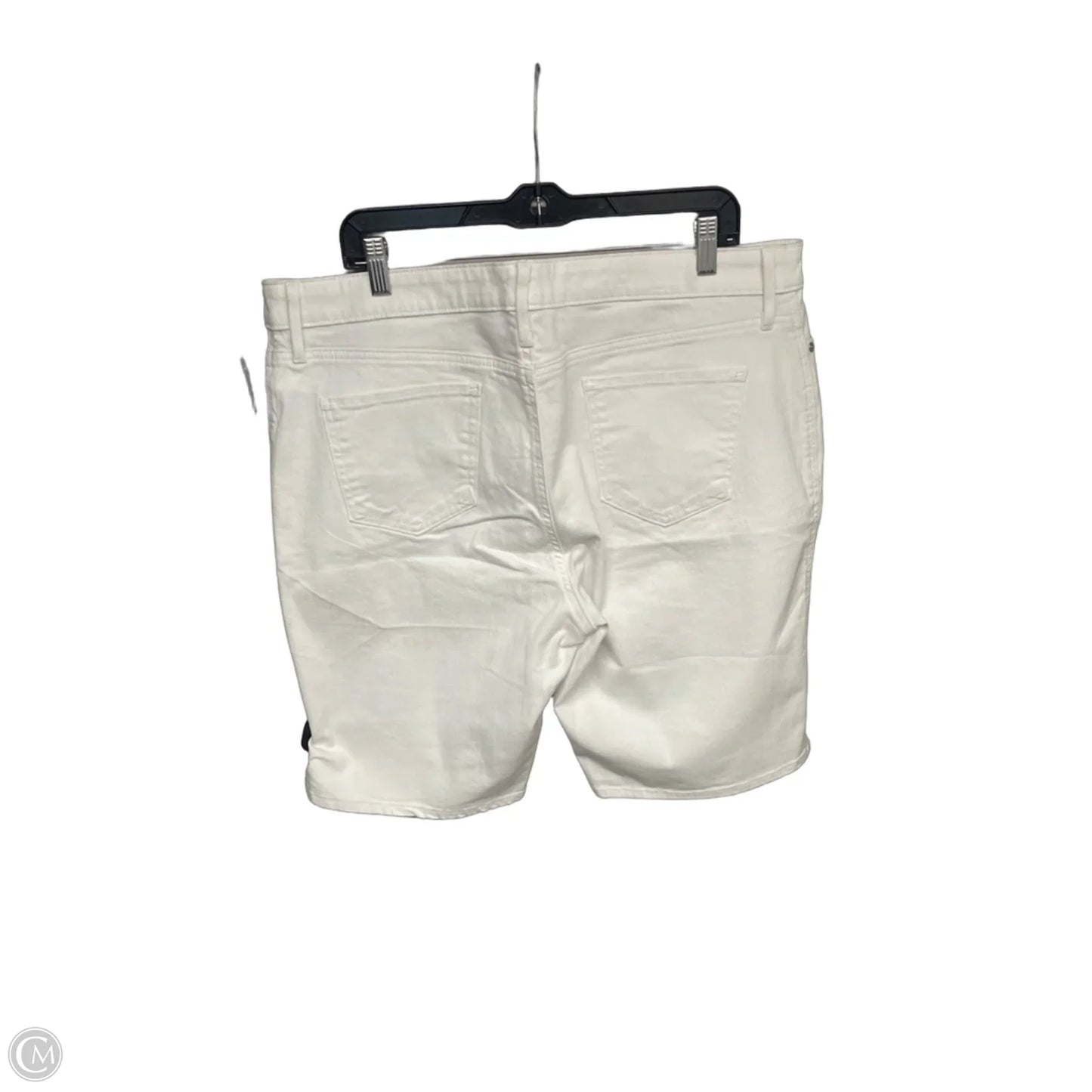 Shorts By Gloria Vanderbilt In White Denim, Size: 18