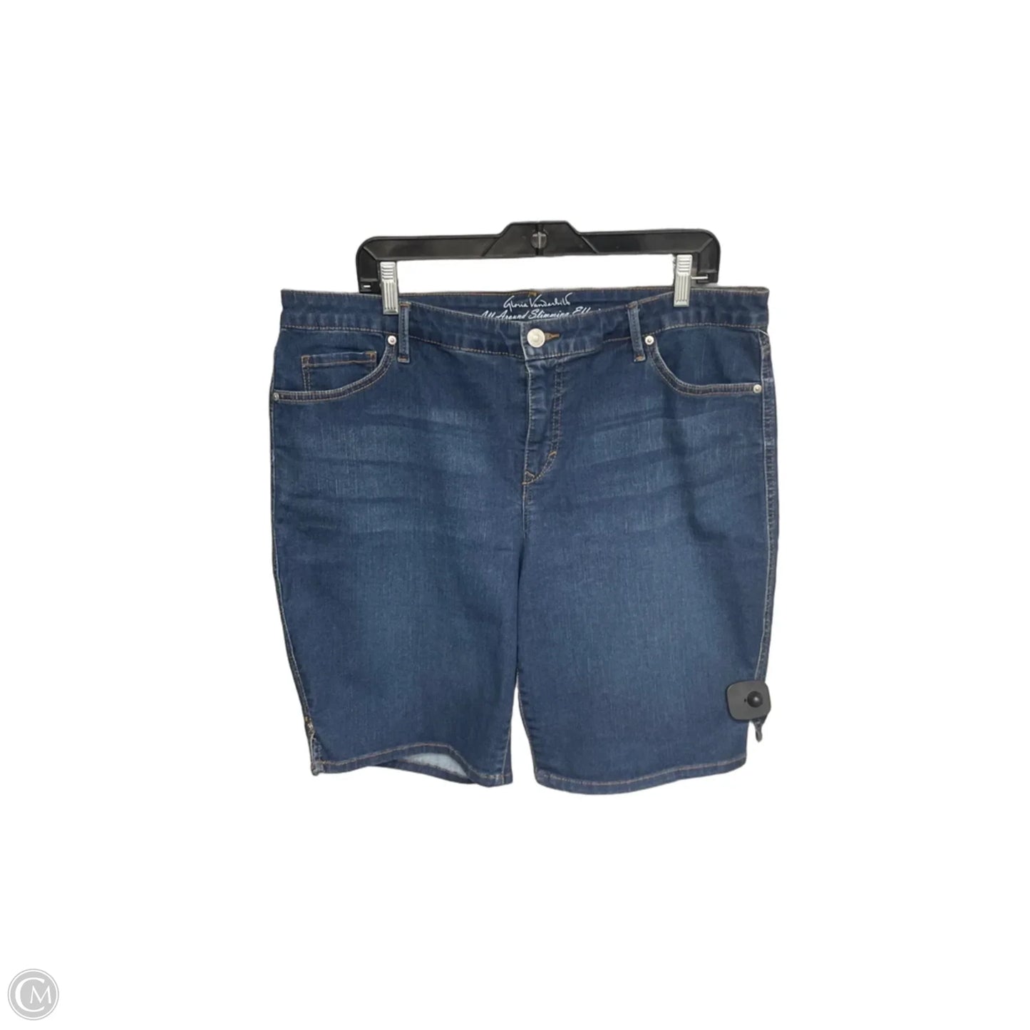 Shorts By Gloria Vanderbilt In Blue Denim, Size: 16