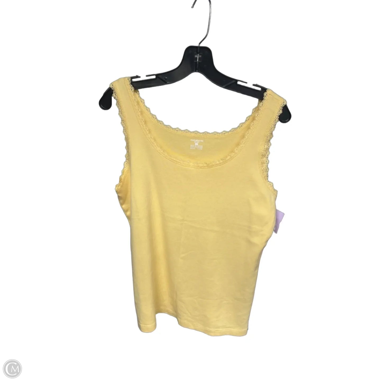 Tank Top By Jones New York In Yellow, Size: L