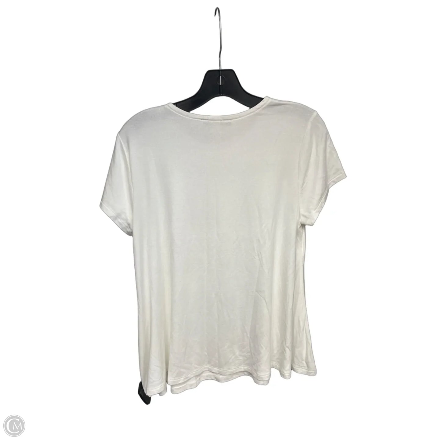 Top Short Sleeve Basic By Cable And Gauge In White, Size: S