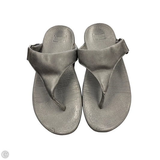 Sandals Flip Flops By Fitflop In Black, Size: 7