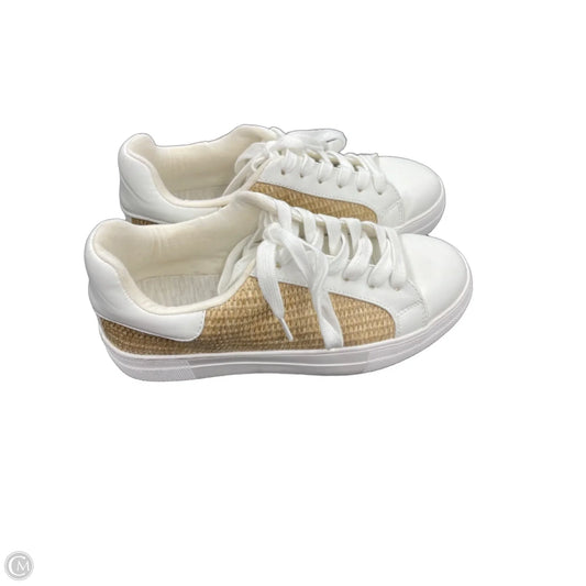 Shoes Sneakers By Soda In Tan & White, Size: 7