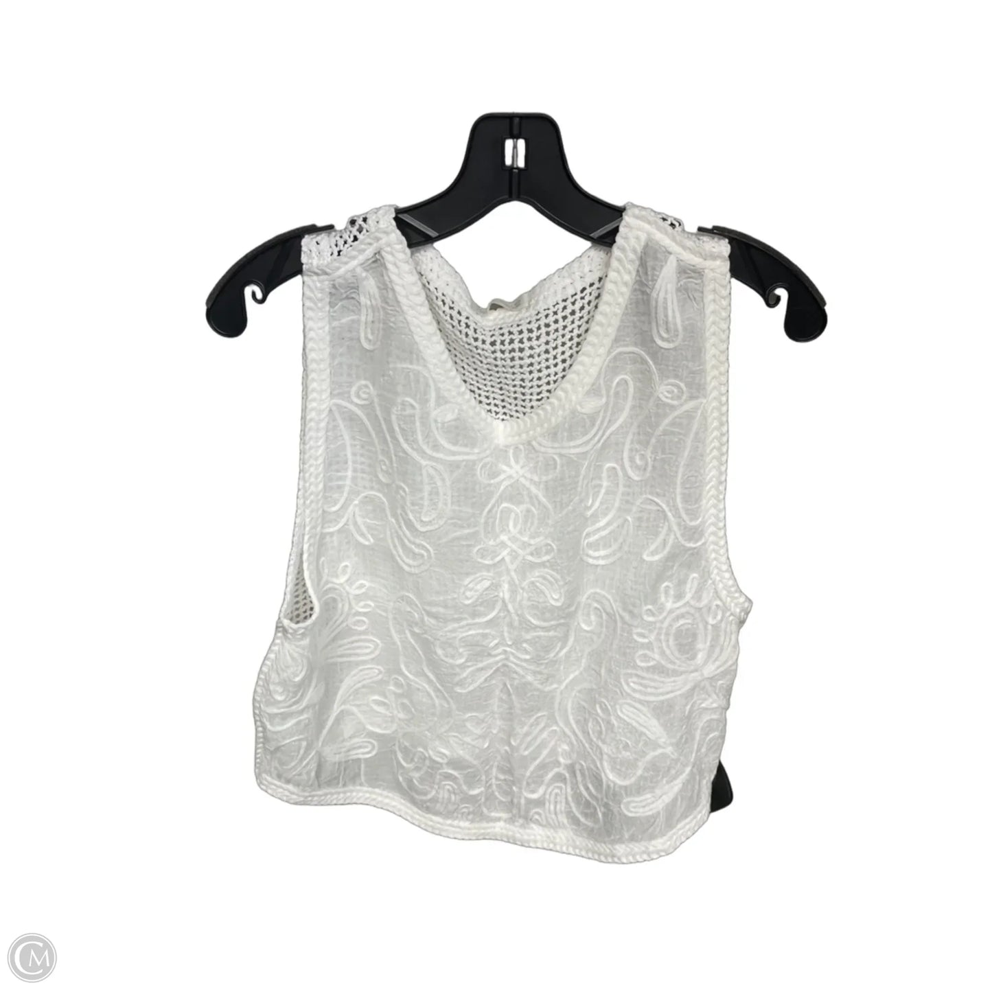 Top Sleeveless By Zara In White, Size: 6