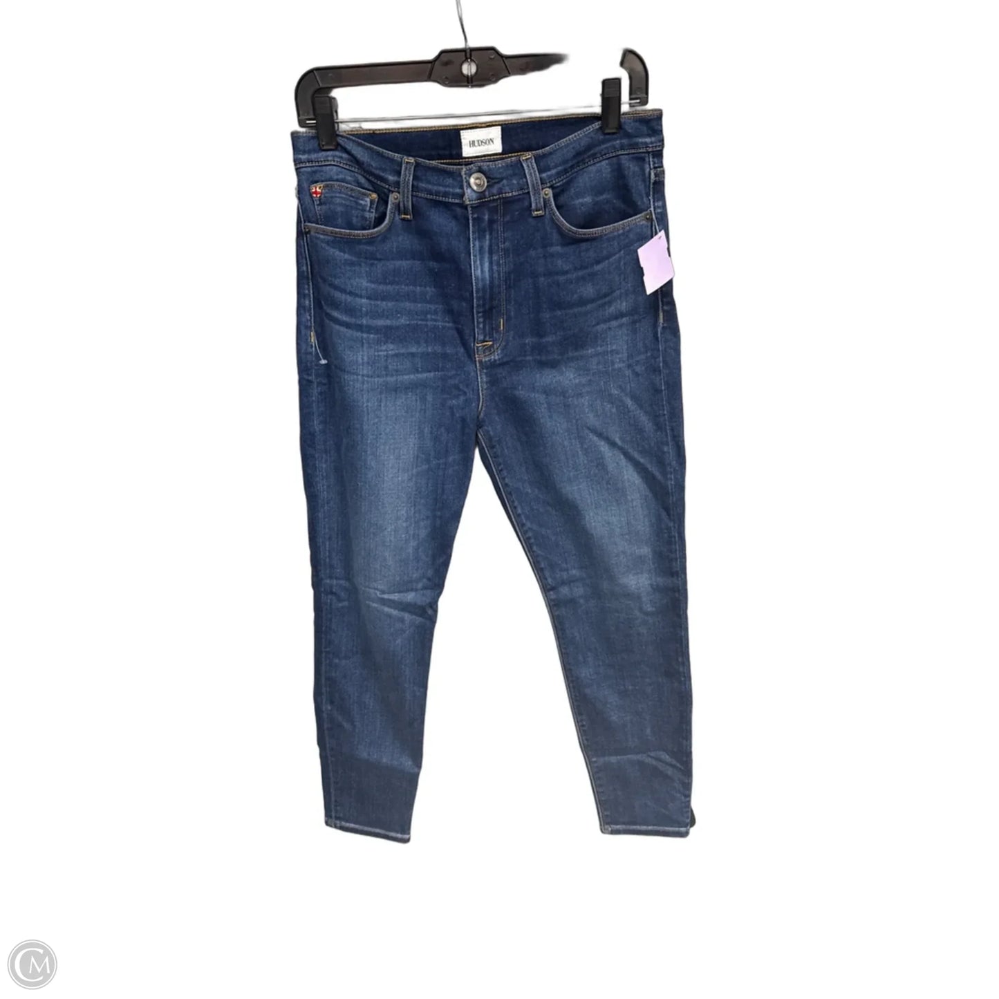 Jeans Skinny By Hudson In Blue Denim, Size: 30