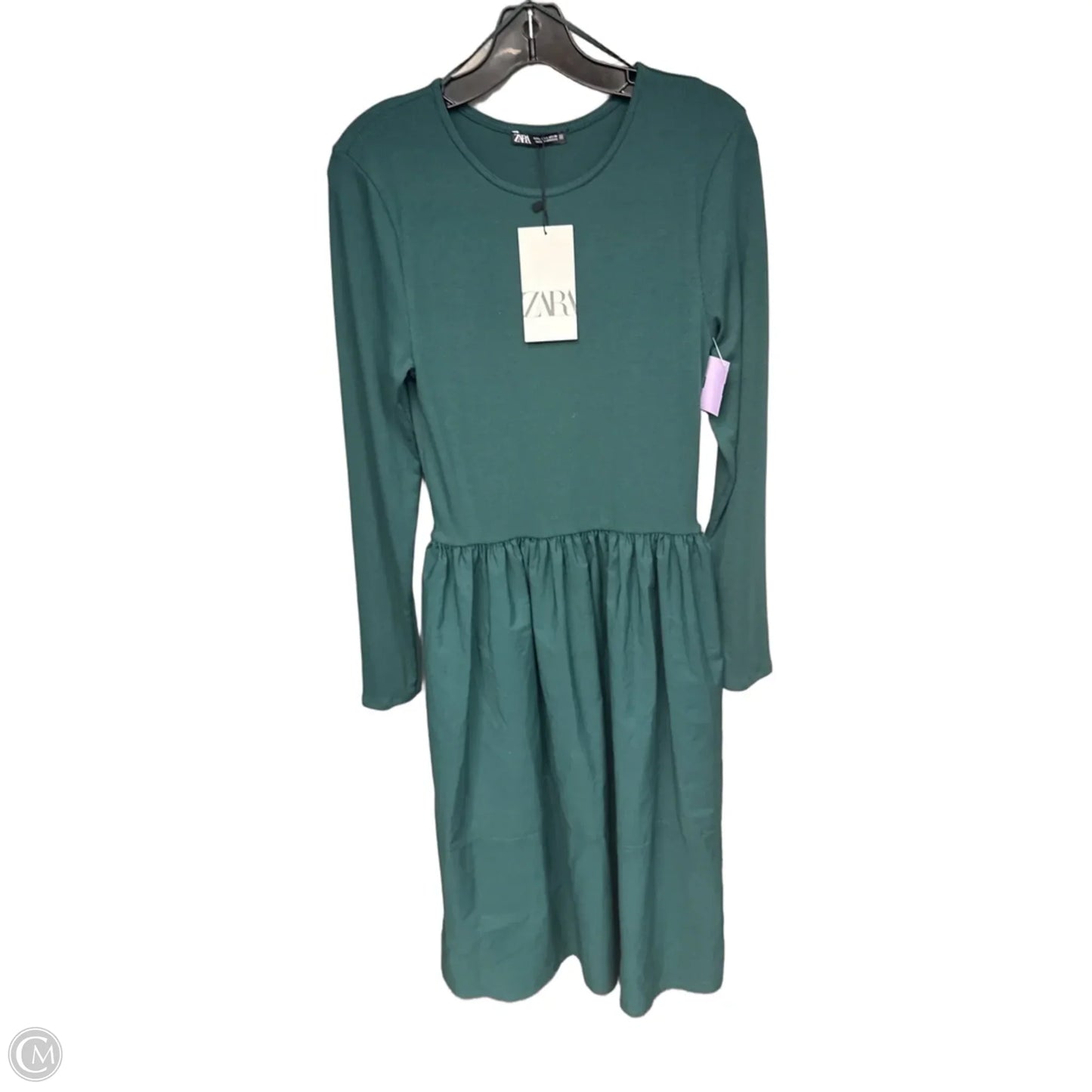 Dress Casual Maxi By Zara In Green, Size: L