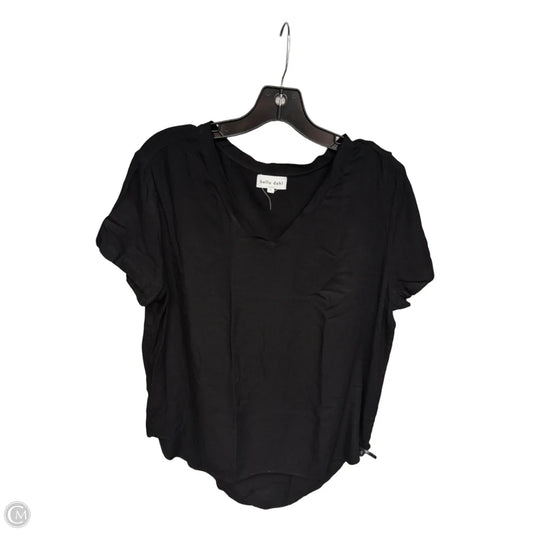 Top Short Sleeve By Bella Dahl In Black, Size: L