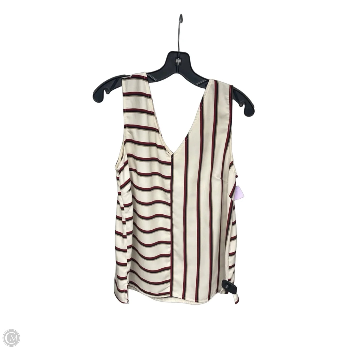 Top Sleeveless By Sunday In Brooklyn In Striped Pattern, Size: L