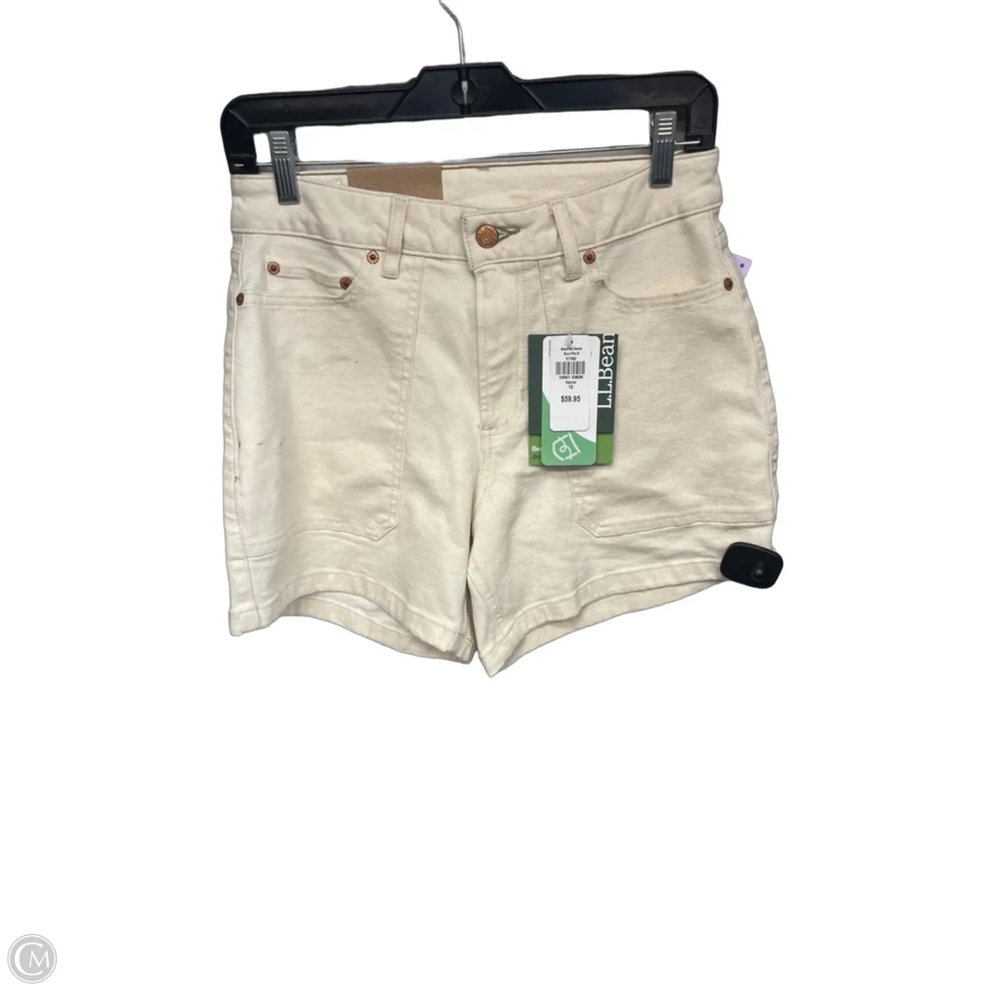 Shorts By L.l. Bean In Cream Denim, Size: 10