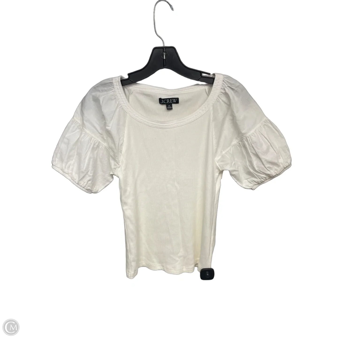 Top Short Sleeve By J. Crew In White, Size: Xs