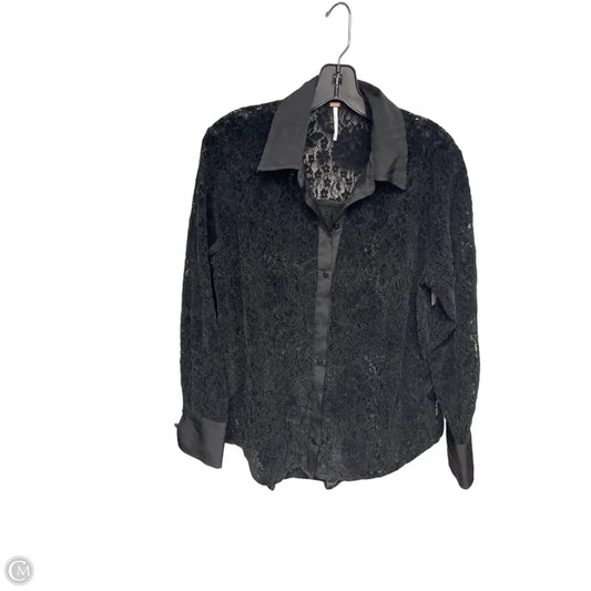 Top Long Sleeve By Free People In Black, Size: Xs
