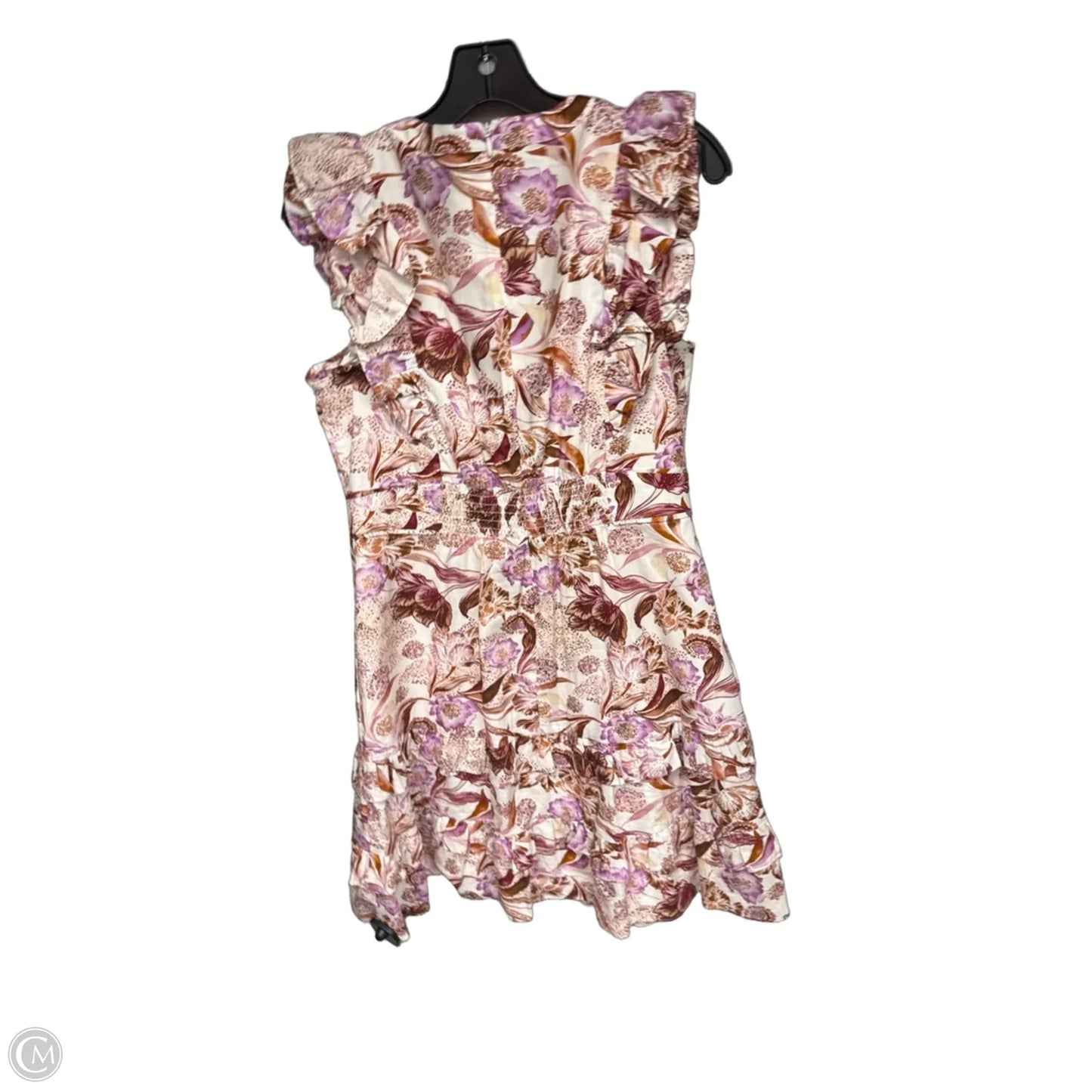 Dress Party Midi By Eliza J In Orange & Purple, Size: 10