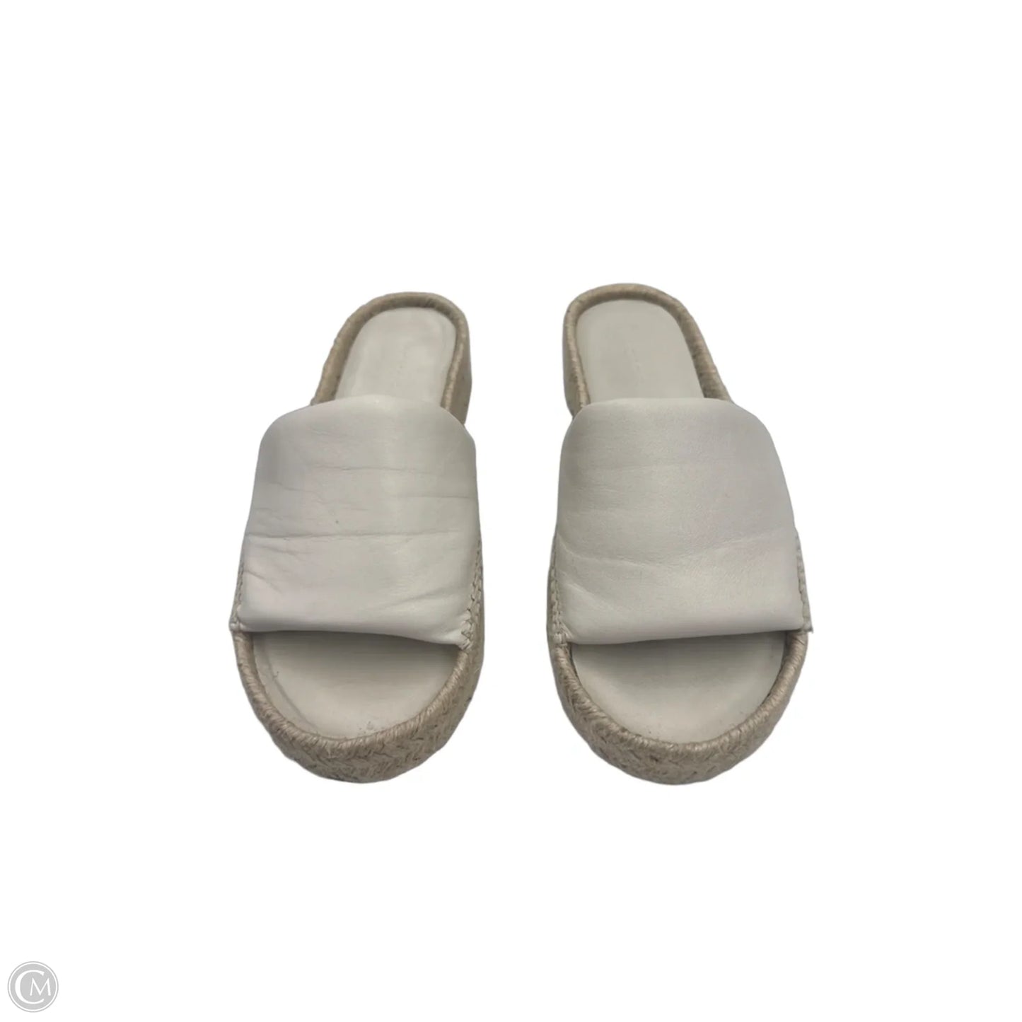 Sandals Heels Wedge By Vince In White, Size: 8
