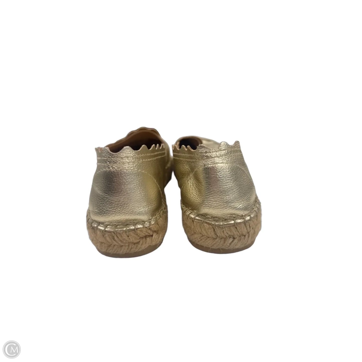 Shoes Heels Wedge By Clothes Mentor In Gold, Size: 7.5
