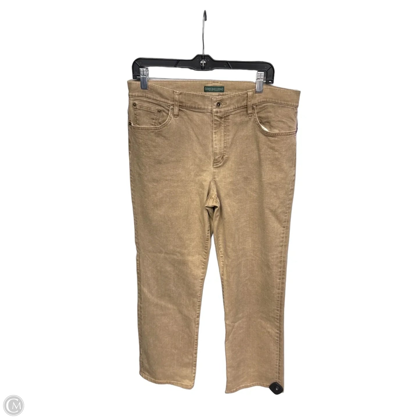 Jeans Straight By Lauren Jeans Co In Brown Denim, Size: 14