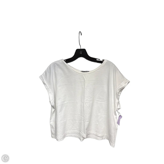Top Short Sleeve By Zara In White, Size: L