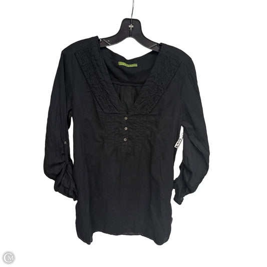 Tunic Long Sleeve By Velvet In Black, Size: M