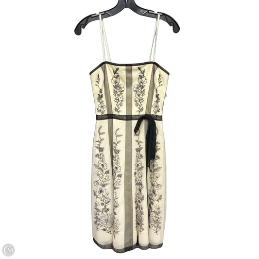 Dress Party Midi By Bcbg In Black & Cream, Size: 4