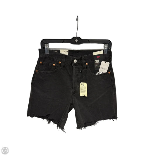 Shorts By Levis In Black Denim, Size: 4