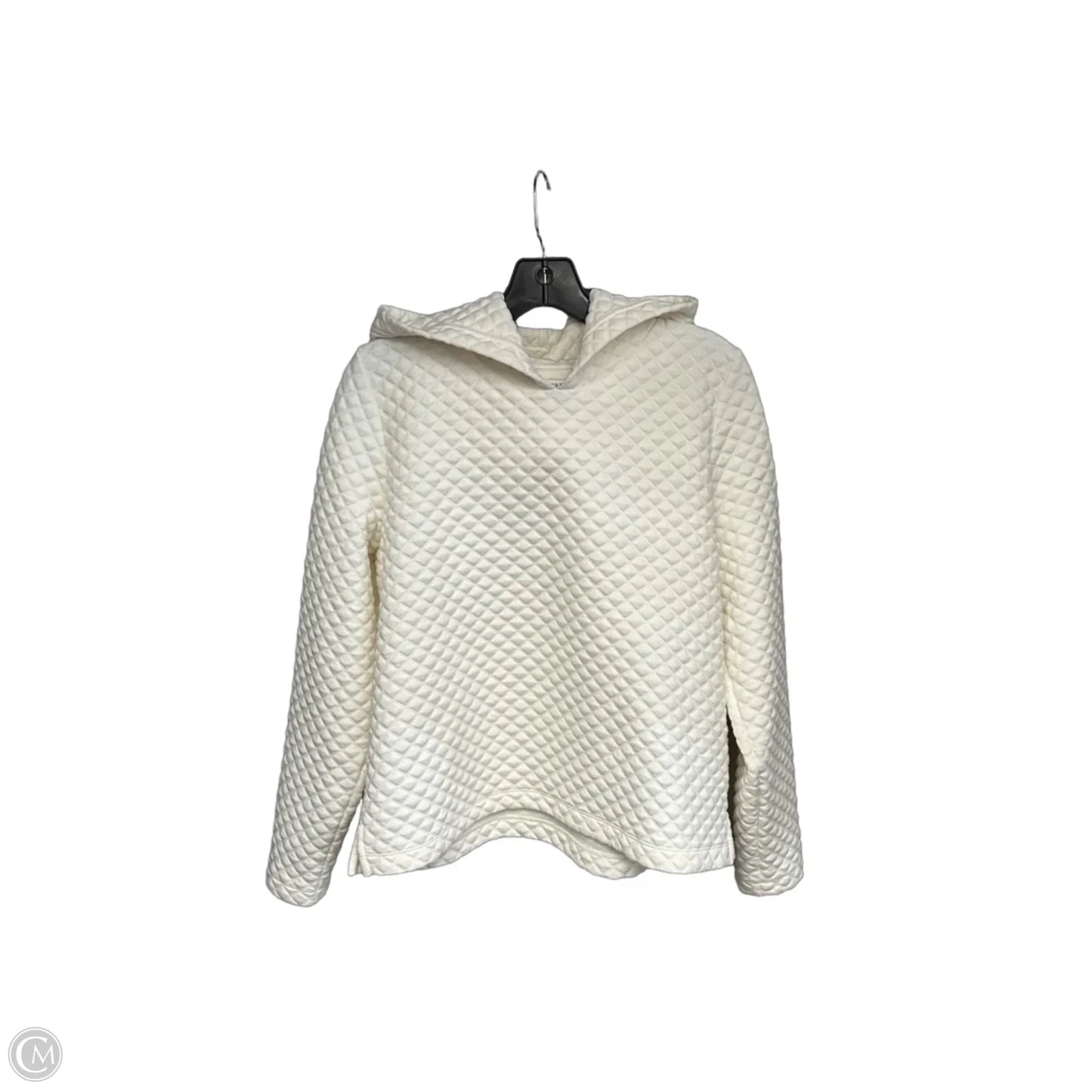 Sweatshirt Hoodie By J. Crew In Cream, Size: M
