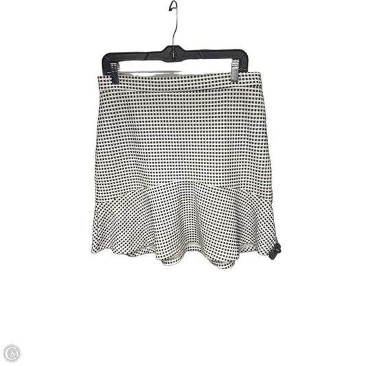 Skirt Midi By Banana Republic In Black & White, Size: 8