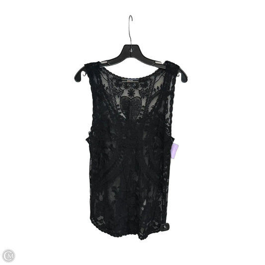 Top Sleeveless By Clothes Mentor In Black, Size: S