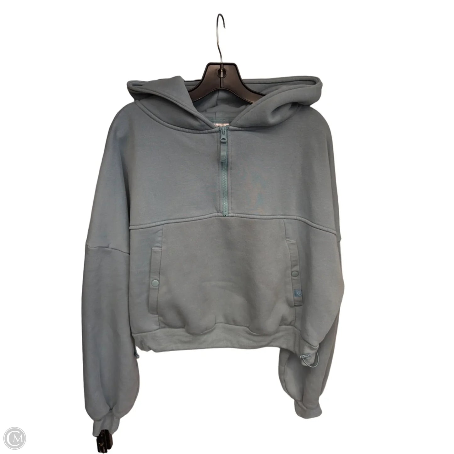 Sweatshirt Hoodie By Clothes Mentor In Aqua, Size: M