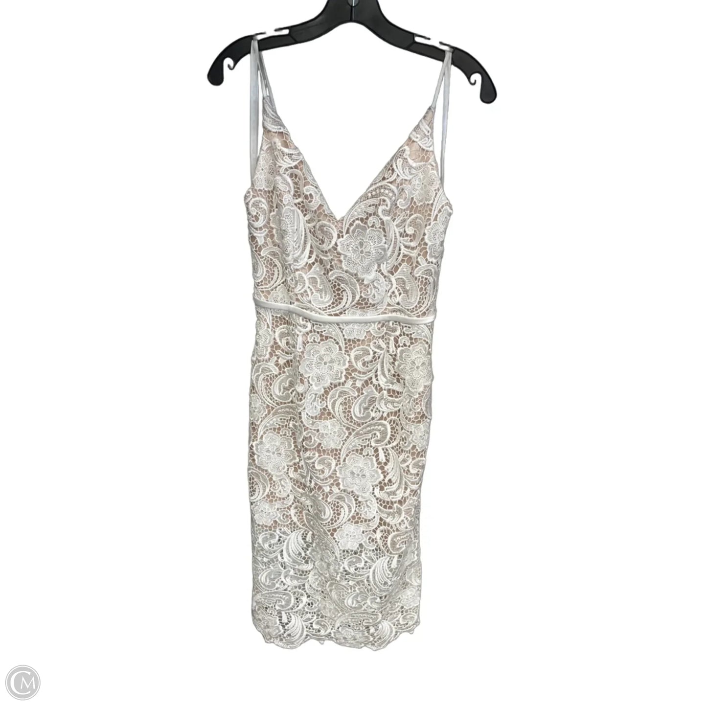 Dress Party Midi By Clothes Mentor In White, Size: 4